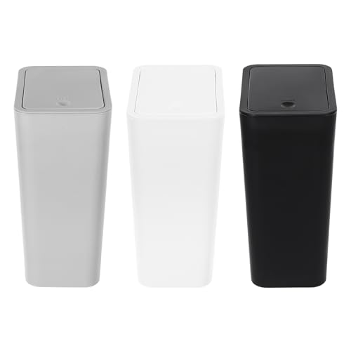 HPDTZ 3er Set Mülleimer Abfallbehälter mit Deckel 9 Liter... - Maison & Cuisine en promo à 7.56€