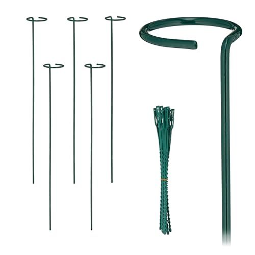 Relaxdays Tuteur à tomates, en Lot de 6, métallique, avec... - Jardin & Extérieur Amazon France à 24.29€