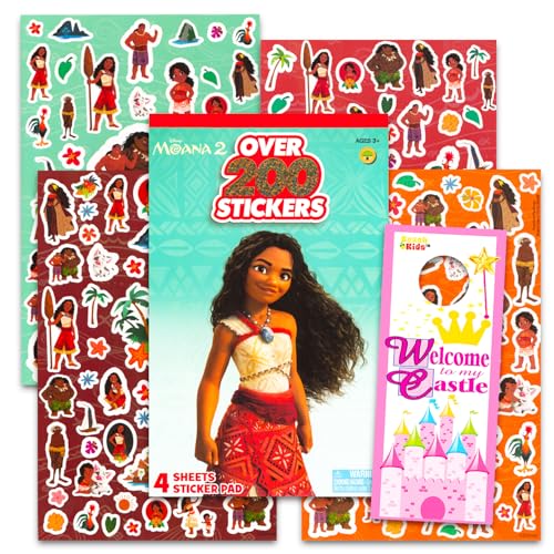 Lot d'autocollants Vaiana pour enfants – Lot de 4 feuilles... - Jouets & Jeux Amazon France à 8.39€