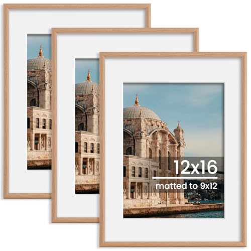 FLYJOE 12x16 Picture Frame, Display Pictures 9x12 with Mat... - High-Tech & Électronique Amazon Royaume-Uni à 19.99€