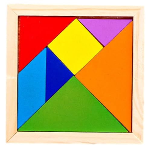 Classic Tangram Puzzle Set - Wooden Tangram Puzzles for... - Jouets & Jeux Amazon Royaume-Uni à 1.39€