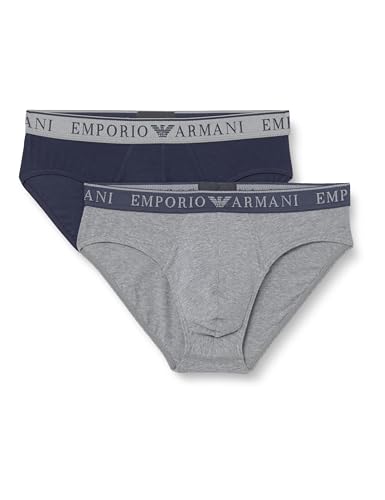 EMPORIO ARMANI Man's Endurance 2-Pack Brief Blue XL - Vente Flash Amazon -68%