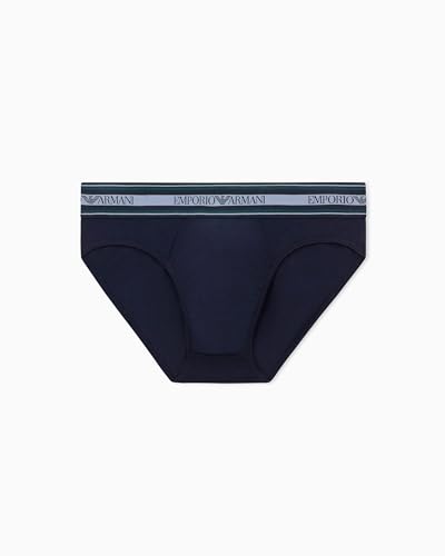 EMPORIO ARMANI Man's Textured Elastic Brief Blue L - Amazon Royaume-Uni à 10.47€