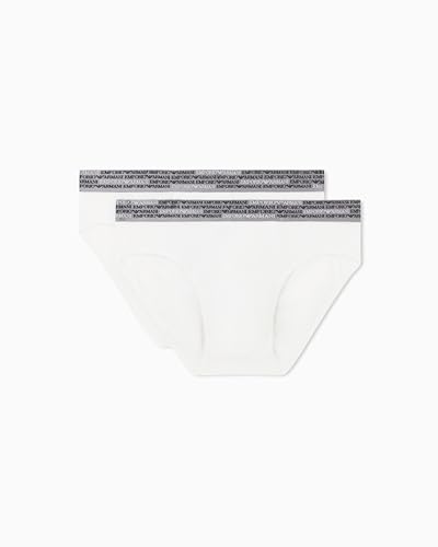 EMPORIO ARMANI Man's Allover Logo Elastic 2-Pack Brief... - Amazon Royaume-Uni à 15.15€
