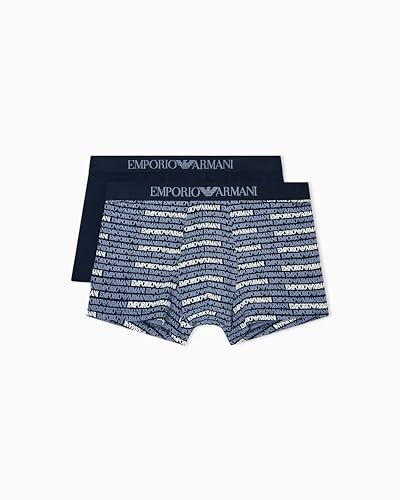 Emporio Armani Man's Classic Pattern Mix 2-Pack Trunk Blue... - Amazon Royaume-Uni à 23.65€