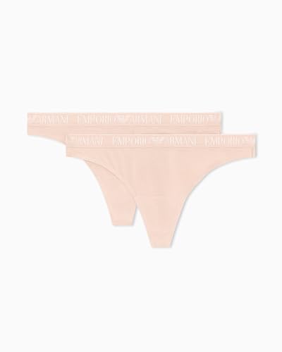 Emporio Armani Woman's Iconic Microfiber 2-Pack Thong Pink S - Amazon Royaume-Uni à 23.18€