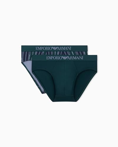 Emporio Armani Man's Classic Pattern Mix 2-Pack Brief Green... - Nouvelle promo Amazon à 25.66€