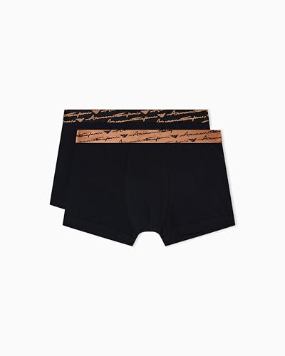 Emporio Armani Man's Allover Shiny Logoband 2-Pack Trunk... - Amazon Royaume-Uni à 19.40€