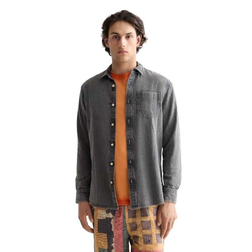 Scotch & Soda Camisa para Hombre, Black Spark 001, M - Bon plan à 24.10€