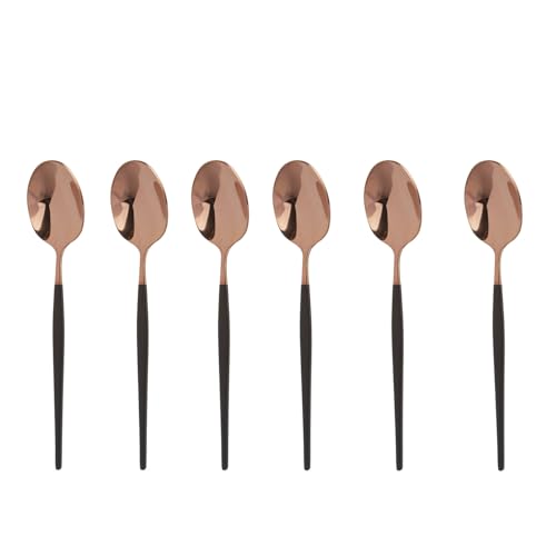Generico 1 SET MIT 6 LUXUS-LÖFFELN IN SCHWARZ UND ROSÉGOLD... - Amazon Allemagne à 7.15€