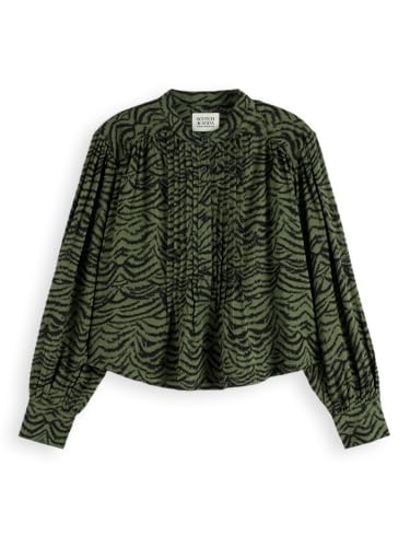 Scotch & Soda Bedrucktes Biesenhemd, Ikat Federthymian... - Maison & Cuisine Amazon Allemagne à 27.88€