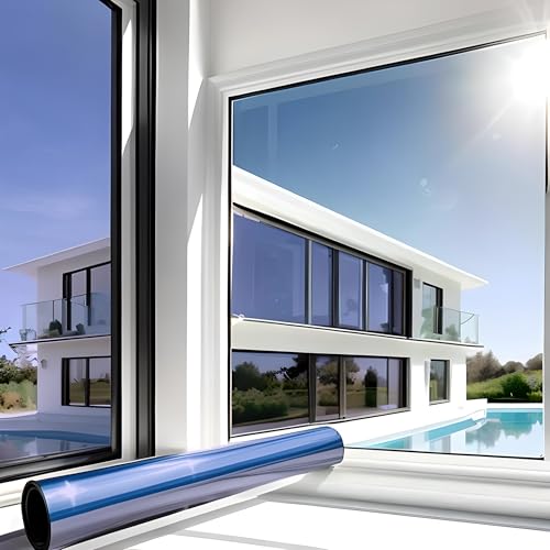 MARAPON Spiegelfolie Fenster Sichtschutz Blau 1,18x20 m... - Maison & Cuisine Amazon Allemagne à 194.39€
