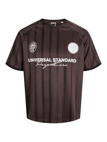 JACK & JONES Jcocover Retro Football tee SS Sn, Seal Brown... - Sports & Fitness en promo à 6.03€