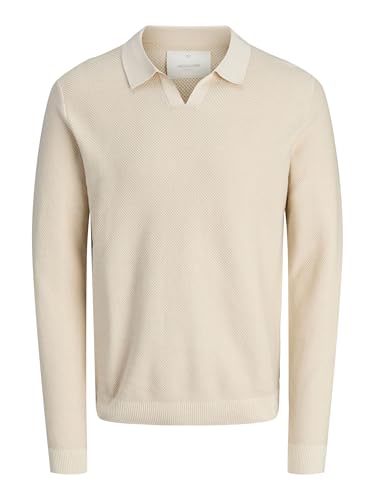 JACK & JONES Jprcceaston Knit Split Neck Sn, Silver Lining... - Maison & Cuisine Amazon Royaume-Uni à 14.00€