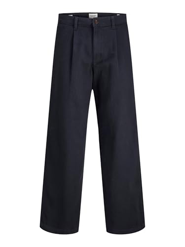 JACK & JONES Jpstbill Rhine Pleated Chino, Dark Navy, 33... - Amazon Royaume-Uni à 9.77€