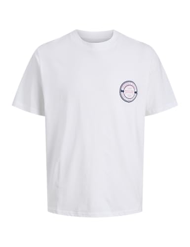JACK & JONES Joryork Chest tee SS Crew Neck, Blanco... - Bon plan à 5.85€