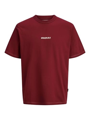JACK & JONES Jormeadows Minimal Tee SS Crew Neck, Rosso... - Amazon Italie à 7.76€