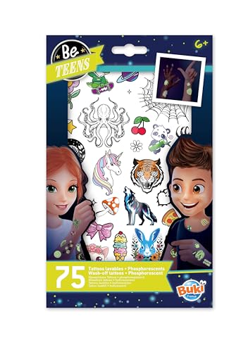 Buki TA008 - Tatuajes temporales para niños de 6 años... - Jouets & Jeux en promo à 2.94€