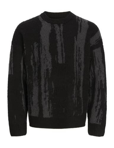 JACK & JONES Jcocover Knit Brushed Crew Neck, Nero, XL Uomo - Beauty & Fragrances Amazon Italy à 24.59€