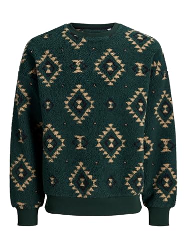 JACK & JONES Joreddie Teddy Crew Neck T25, Pine Grove, S... - Mode & Vêtements Amazon Espagne à 11.02€