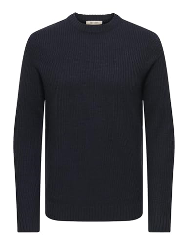 ONLY & SONS Onsalam Reg 5 Struc Crew Knit - Amazon Germany à 11.11€