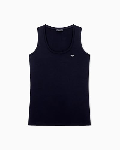 Emporio Armani Canotta da Donna Essential Studs Nero M... - Réduction -72% à 13.54€