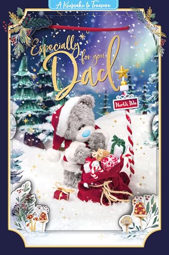 Me to You Tatty Teddy süße 3D-Weihnachtskarte für Vater... - Fournitures Bureau Amazon Allemagne à 5.13€