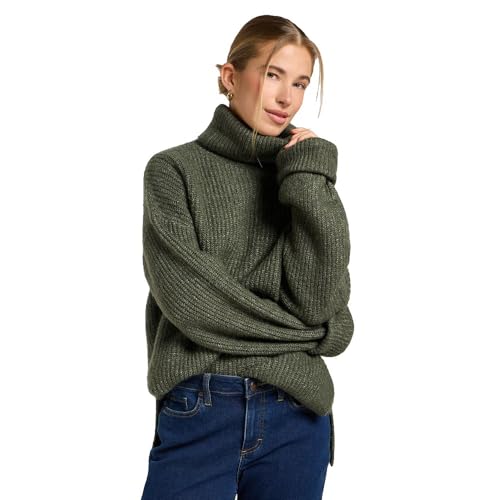 Lee Wide Cuff Turtle Neck Sudadera, Gris Oliva, M para Mujer - Mode & Vêtements Amazon Espagne à 22.34€