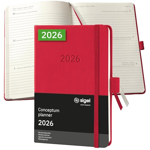 SIGEL C2665 Agenda semainier 2026, A6, couverture rigide |... - Pet Supplies Amazon France à 8.24€