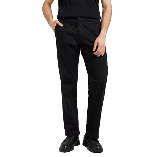 Lee Cargo MVP Pantalones, Union All Black, 32W / 32L Hombres - Maison & Cuisine en promo à 22.02€