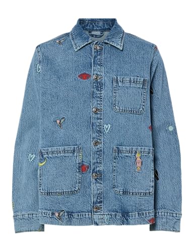 PIECES Pcjidi LS Shacket Mpa BC, Media Blu Denim, x_s Donna - High-Tech & Électronique Amazon Italie à 18.73€