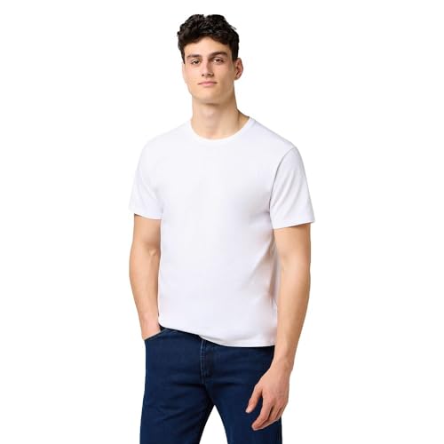 Wrangler 3 Pack tee Camiseta, Blanco, M Hombres - Deal du jour à 20.09€