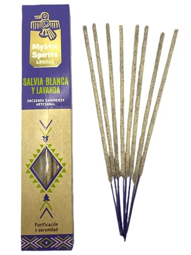 Incienso Sahumerio Salvia Blanca y Lavanda Mystic Spirits... - Santé & Bien-être Amazon Espagne à 2.20€