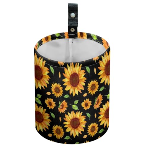 DELORIGIN Sunflower Car Trash Can Flower Leaf Waterproof... - Maison & Cuisine Amazon Royaume-Uni à 1.50€