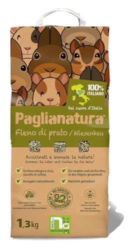 Natural Hay for Rabbits and Rodents - 1.3 kg Paglianatura... - Bon plan à 13.61€