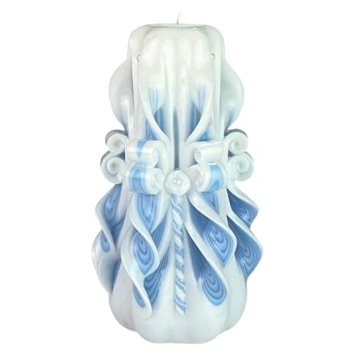 Vela de diseño hecha a mano, vela decorativa inodora Ø8 x h... - Beauty & Fragrances Amazon Spain à 14.60€