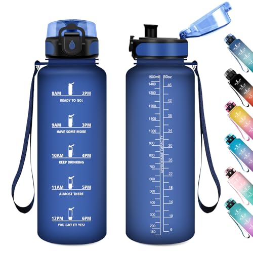 Wasserflasche Sport 1.5L, Auslaufsicher Wasserflasche mit... - Sports & Fitness Amazon Allemagne à 14.18€