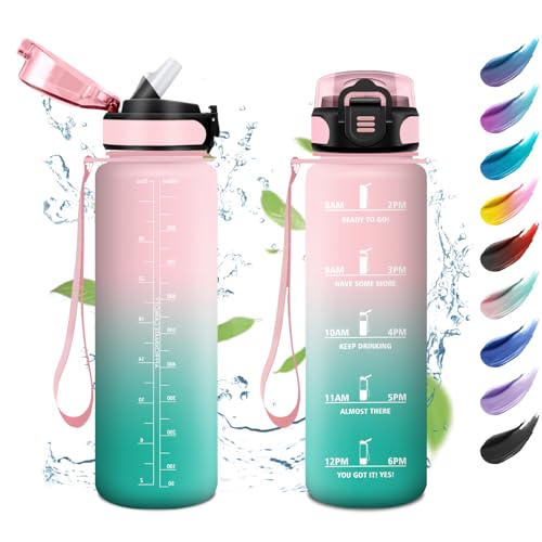 Gourde Sport 1L, Bouteille Motivation avec Marqueur de... - Sports & Fitness en promo à 8.74€