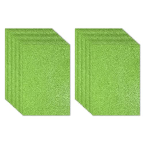 PATIKIL 30 Feuilles de Mousse Pailletée Eva Vert Herbe 11,8... - Bricolage & Outils en promo à 22.69€