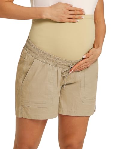 Maacie Pantalones Cortos De Maternidad Informales con... - Maison & Cuisine en promo à 21.22€