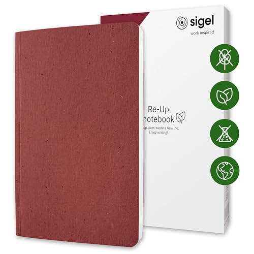 SIGEL RU203 veganes Notizbuch A5 liniert aus Teeblättern... - Amazon Germany à 6.24€