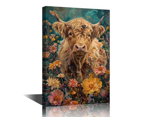 TISHIRON 1Panels Vintage Brown Background Pictures for... - Maison & Cuisine Amazon Royaume-Uni à 3.49€