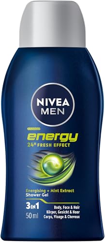 NIVEA MEN Energy Mini Shower Gel, pH Neutral Shower Gel... - Beauté & Parfums Amazon Royaume-Uni à 1.20€