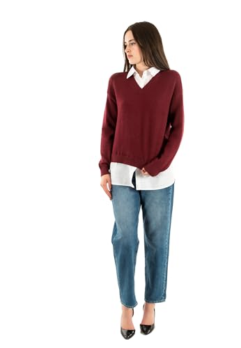 ONLY Pull Hiver Dagmar Cabernet Cloud Dancer... en promo à 14,42€ (-47%) sur Amazon FR