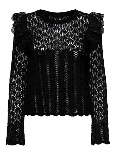 ONLY Onlashley LS O-Neck Mix Knt, Negro, L para Mujer - Amazon Espagne à 13.22€