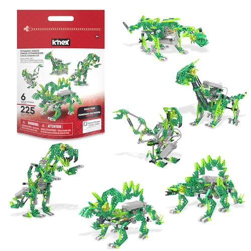 K'NEX Basic Fun Dynamic Dinos Bauset – Baue 7 bewegliche... - Jouets & Jeux Amazon Allemagne à 13.38€