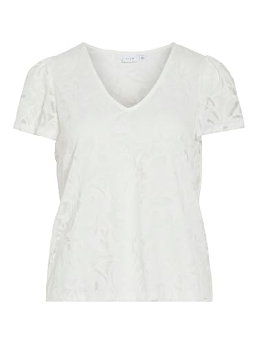 Vila Vistasia S/S Haut à col en V, Blanche-Neige, S - DIY & Tools Amazon France à 19.35€