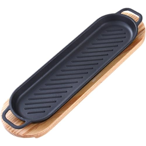 Luxylei Brutzelplatte Holzsockel – Steakplatte Aus... - Maison & Cuisine Amazon Allemagne à 4.99€