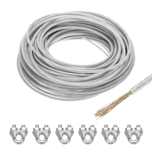 QUARKZMAN 5mm (3/16 Pouce) Câble Acier Galvanisé Recouvert... - High-Tech & Électronique Amazon France à 33.59€