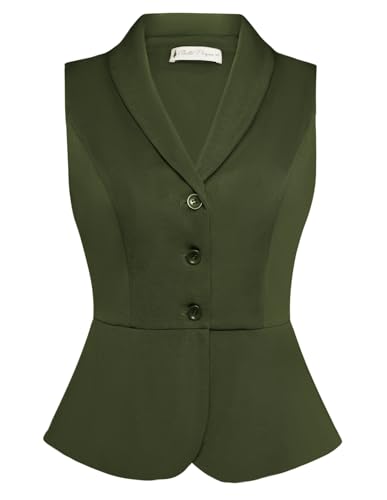 Belle Poque Chalecos vintage para mujer, cuello de solapa... - Mode & Vêtements en promo à 8.99€